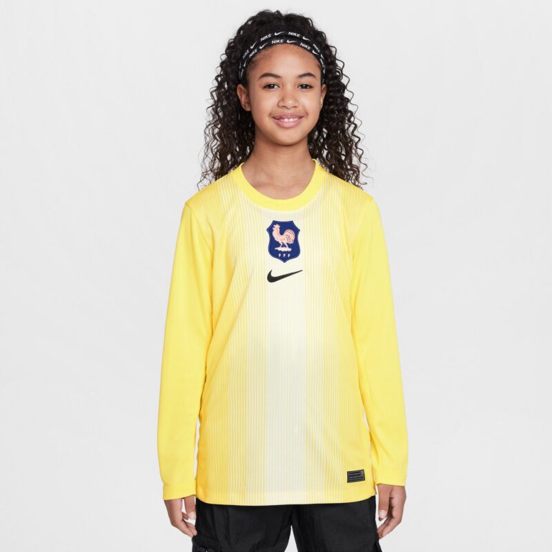 A2B image: france-nike-goalkeeper-stadium-shirt-2025-kids France Nike Goalkeeper Stadium Shirt 2025 - Kids