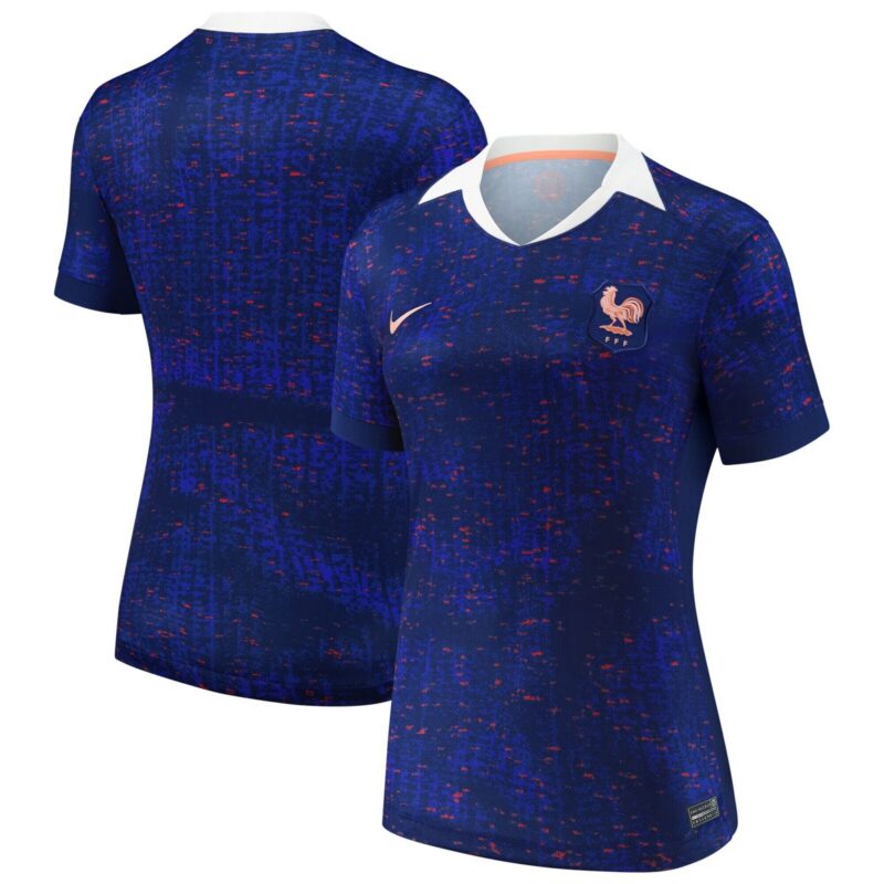 A2B image: france-nike-home-stadium-shirt-2025-womens France Nike Home Stadium Shirt 2025 - Womens