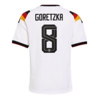 A2B image: germany-national-team-adidas-home-authentic-shirt-2026-kids-with-goretzka-8-printing Germany National Team adidas Home Authentic Shirt 2026 - Kids with Goretzka 8 printing