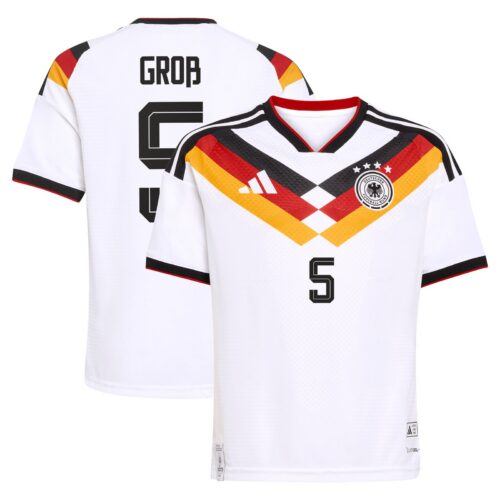 A2B image: germany-national-team-adidas-home-authentic-shirt-2026-kids-with-gros-5-printing Germany National Team adidas Home Authentic Shirt 2026 - Kids with Groß 5 printing