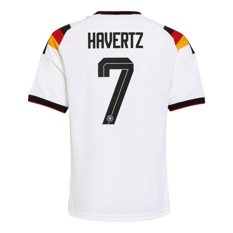 A2B image: germany-national-team-adidas-home-authentic-shirt-2026-kids-with-havertz-7-printing Germany National Team adidas Home Authentic Shirt 2026 - Kids with Havertz 7 printing