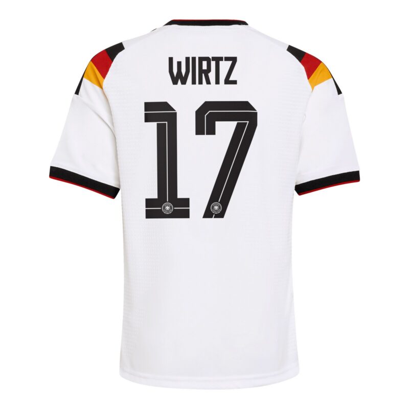 A2B image: germany-national-team-adidas-home-authentic-shirt-2026-kids-with-wirtz-17-printing Germany National Team adidas Home Authentic Shirt 2026 - Kids with Wirtz 17 printing