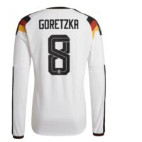 A2B image: germany-national-team-adidas-home-authentic-shirt-2026-long-sleeve-with-goretzka-8-printing Germany National Team adidas Home Authentic Shirt 2026 - Long Sleeve with Goretzka 8 printing