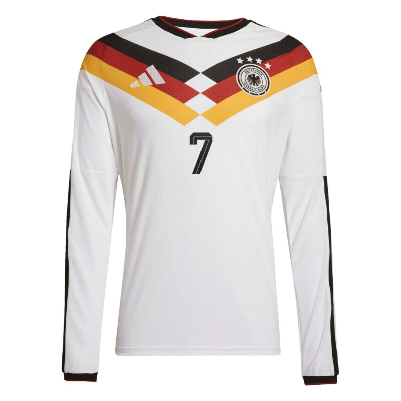 Germany National Team adidas Home Authentic Shirt 2026 - Long Sleeve with Havertz 7 printing