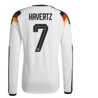 Germany National Team adidas Home Authentic Shirt 2026 - Long Sleeve with Havertz 7 printing