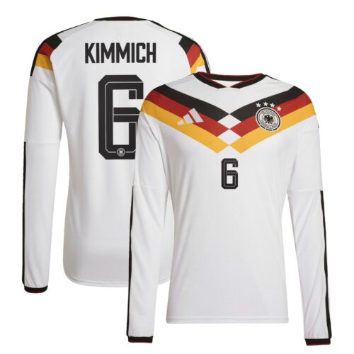 A2B image: germany-national-team-adidas-home-authentic-shirt-2026-long-sleeve-with-kimmich-6-printing Germany National Team adidas Home Authentic Shirt 2026 - Long Sleeve with Kimmich 6 printing