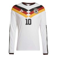 Germany National Team adidas Home Authentic Shirt 2026 - Long Sleeve with Musiala 10 printing
