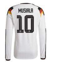 Germany National Team adidas Home Authentic Shirt 2026 - Long Sleeve with Musiala 10 printing