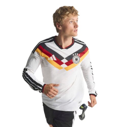 A2B image: germany-national-team-adidas-home-authentic-shirt-2026-long-sleeve Germany National Team adidas Home Authentic Shirt 2026 - Long Sleeve