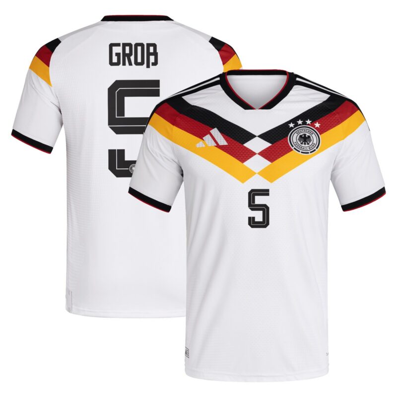 Germany National Team adidas Home Authentic Shirt 2026 with Groß 5 printing