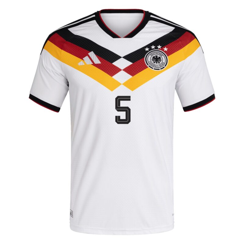 Germany National Team adidas Home Authentic Shirt 2026 with Groß 5 printing
