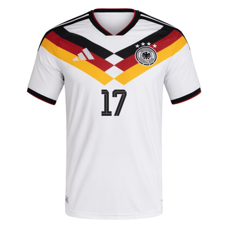Germany National Team adidas Home Authentic Shirt 2026 with Wirtz 17 printing