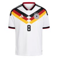 Germany National Team adidas Home Shirt 2026 - Kids with Goretzka 8 printing