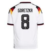 Germany National Team adidas Home Shirt 2026 - Kids with Goretzka 8 printing