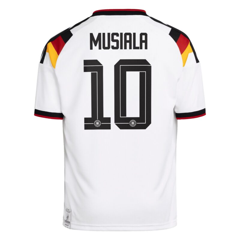 Germany National Team adidas Home Shirt 2026 - Kids with Musiala 10 printing