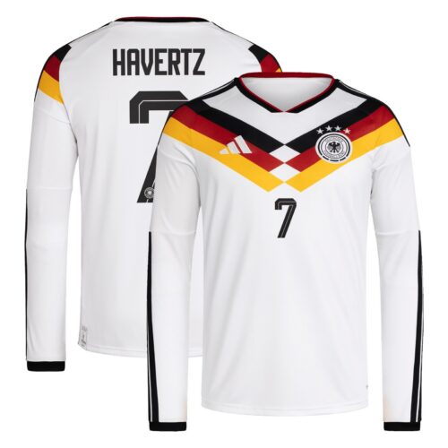 A2B image: germany-national-team-adidas-home-shirt-2026-long-sleeve-with-havertz-7-printing Germany National Team adidas Home Shirt 2026 - Long Sleeve with Havertz 7 printing