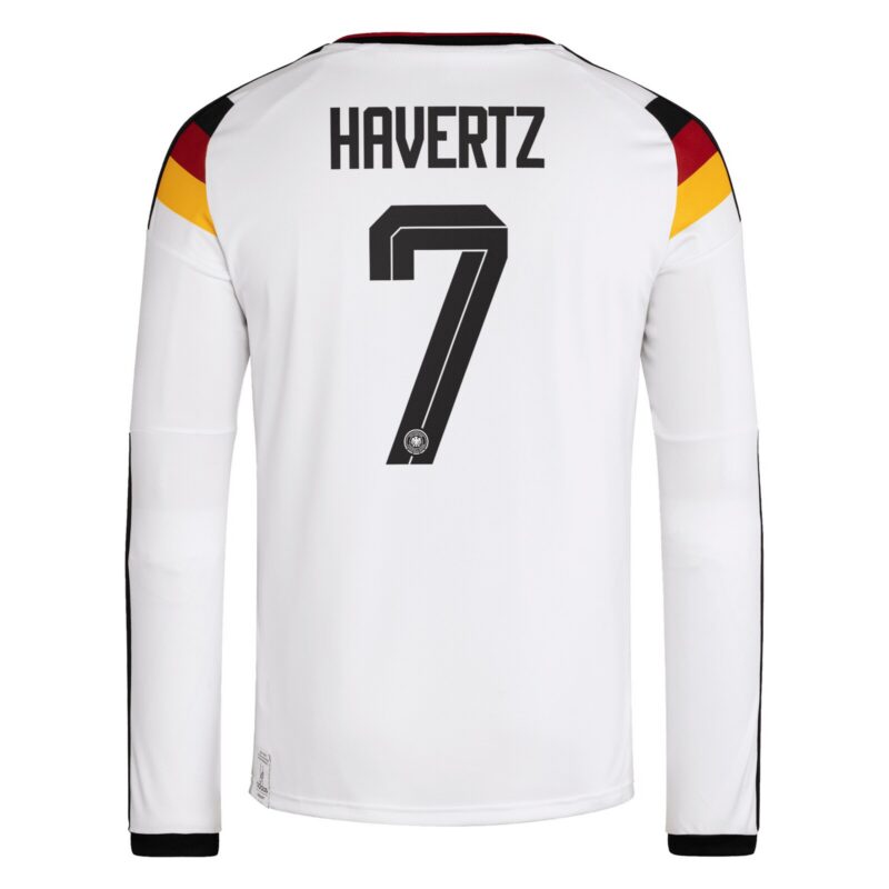 A2B image: germany-national-team-adidas-home-shirt-2026-long-sleeve-with-havertz-7-printing Germany National Team adidas Home Shirt 2026 - Long Sleeve with Havertz 7 printing