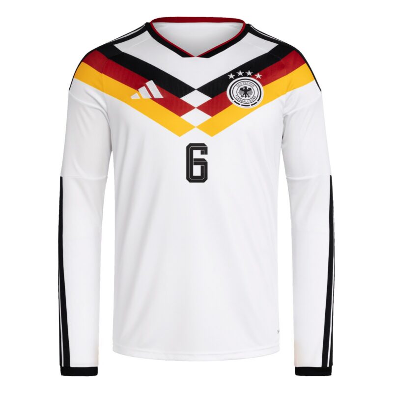 Germany National Team adidas Home Shirt 2026 - Long Sleeve with Kimmich 6 printing