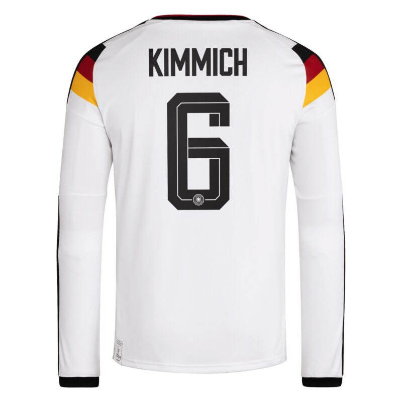 Germany National Team adidas Home Shirt 2026 - Long Sleeve with Kimmich 6 printing