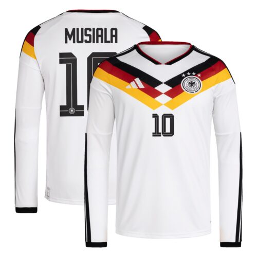 A2B image: germany-national-team-adidas-home-shirt-2026-long-sleeve-with-musiala-10-printing Germany National Team adidas Home Shirt 2026 - Long Sleeve with Musiala 10 printing