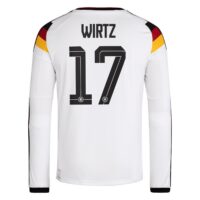 Germany National Team adidas Home Shirt 2026 - Long Sleeve with Wirtz 17 printing