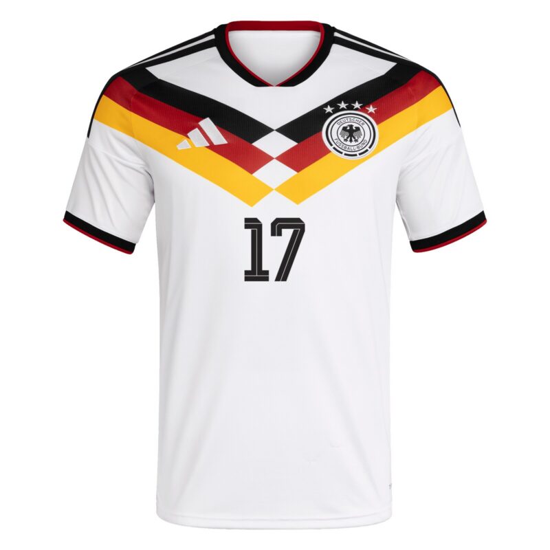 Germany National Team adidas Home Shirt 2026 with Wirtz 17 printing