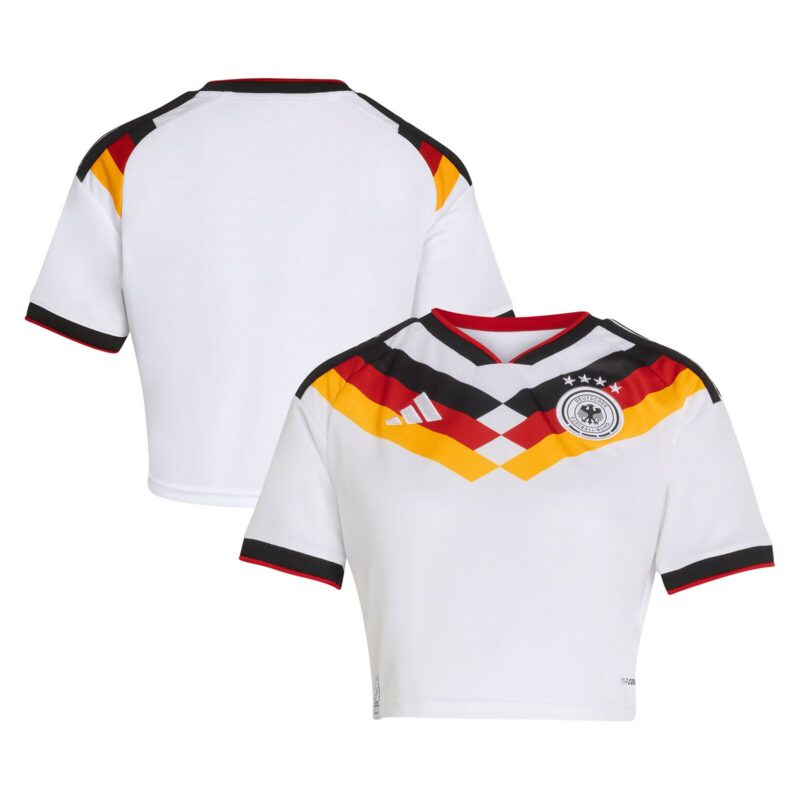 A2B image: germany-national-team-adidas-home-shirt-2026-womens-cropped Germany National Team adidas Home Shirt 2026 - Womens Cropped