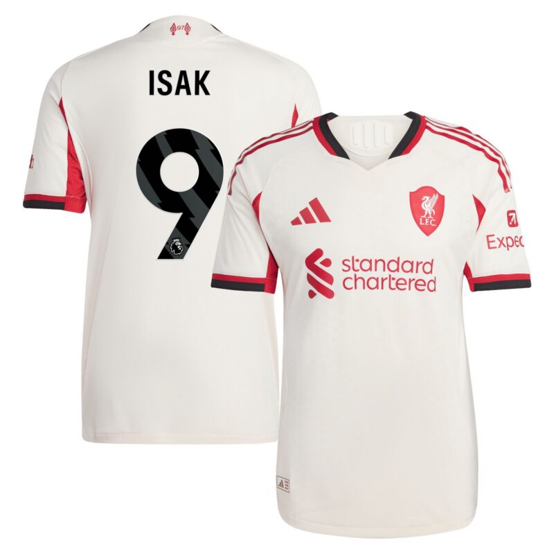 Liverpool adidas Away Authentic Shirt 2025-26 - Alexander Isak 9