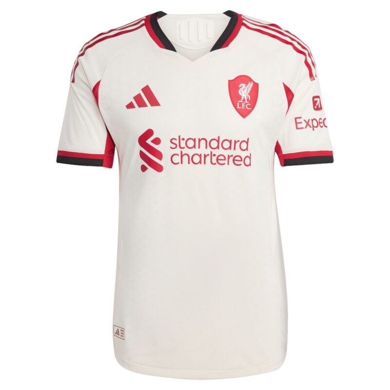 Liverpool adidas Away Authentic Shirt 2025-26 with Ekitike 22 printing