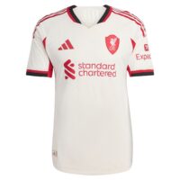 Liverpool adidas Away Authentic Shirt 2025-26 with Gakpo 18 printing