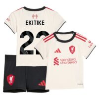 Liverpool adidas Away Babykit 2025-26 with Ekitike 22 printing