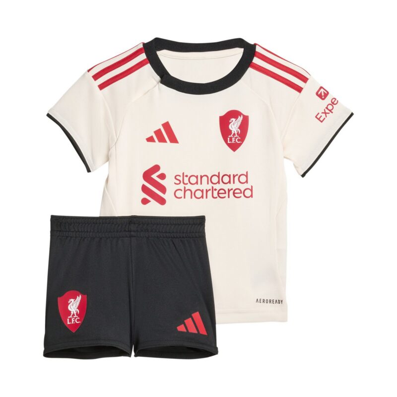 Liverpool adidas Away Babykit 2025-26 with Ekitike 22 printing