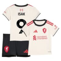 Liverpool adidas Away Babykit 2025-26 with Isak 9 printing
