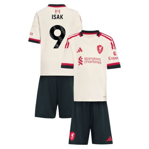 A2B image: liverpool-adidas-away-minikit-2025-26-with-isak-9-printing Liverpool adidas Away Minikit 2025-26 with Isak 9 printing