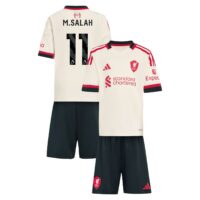 Liverpool adidas Away Minikit 2025-26 with M.Salah 11 printing