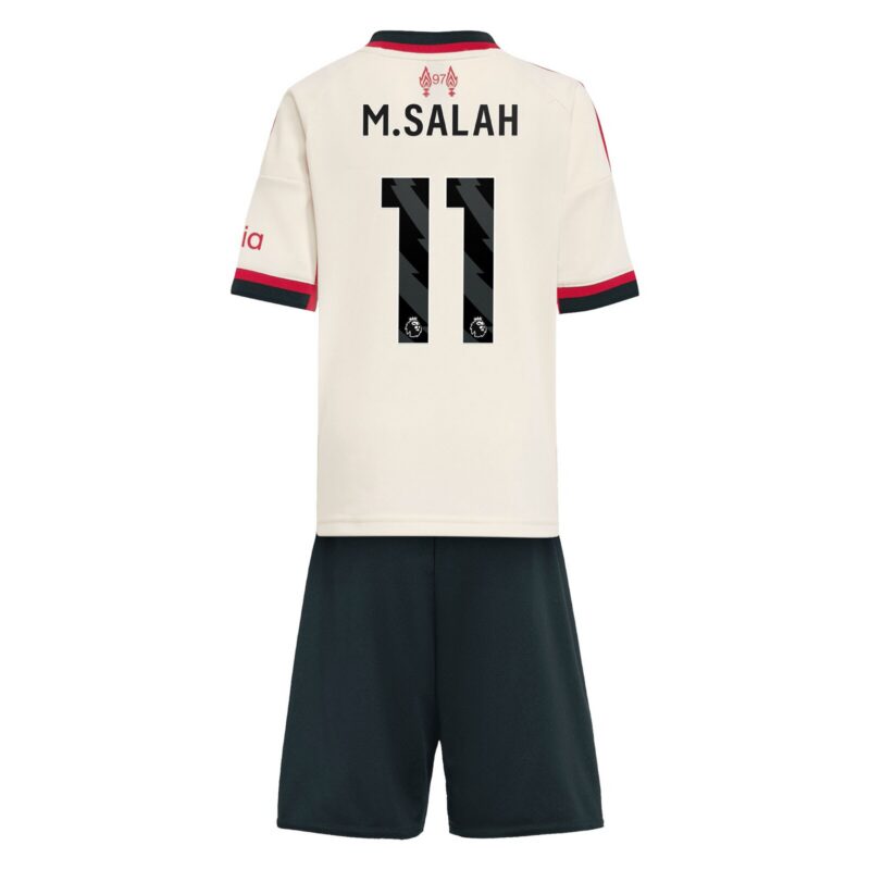 Liverpool adidas Away Minikit 2025-26 with M.Salah 11 printing