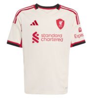 Liverpool adidas Away Shirt 2025-26 - Kids with Virgil 4 printing