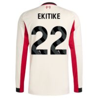 Liverpool adidas Away Shirt 2025-26 - Long Sleeve with Ekitike 22 printing