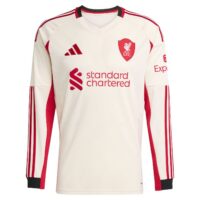 Liverpool adidas Away Shirt 2025-26 - Long Sleeve with Gakpo 18 printing