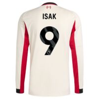Liverpool adidas Away Shirt 2025-26 - Long Sleeve with Isak 9 printing