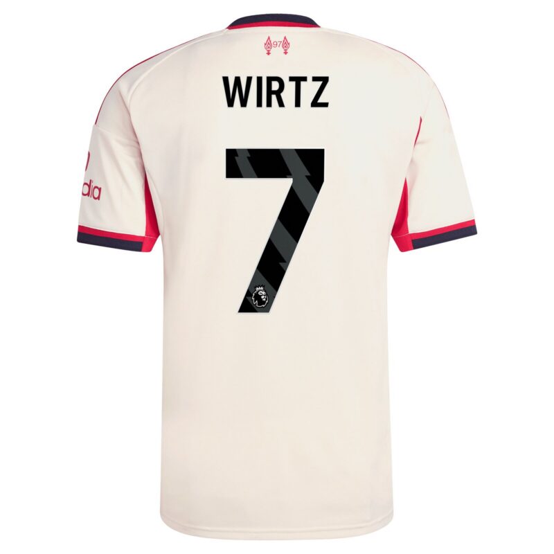 Liverpool adidas Away Shirt 2025-26 with Wirtz 7 printing
