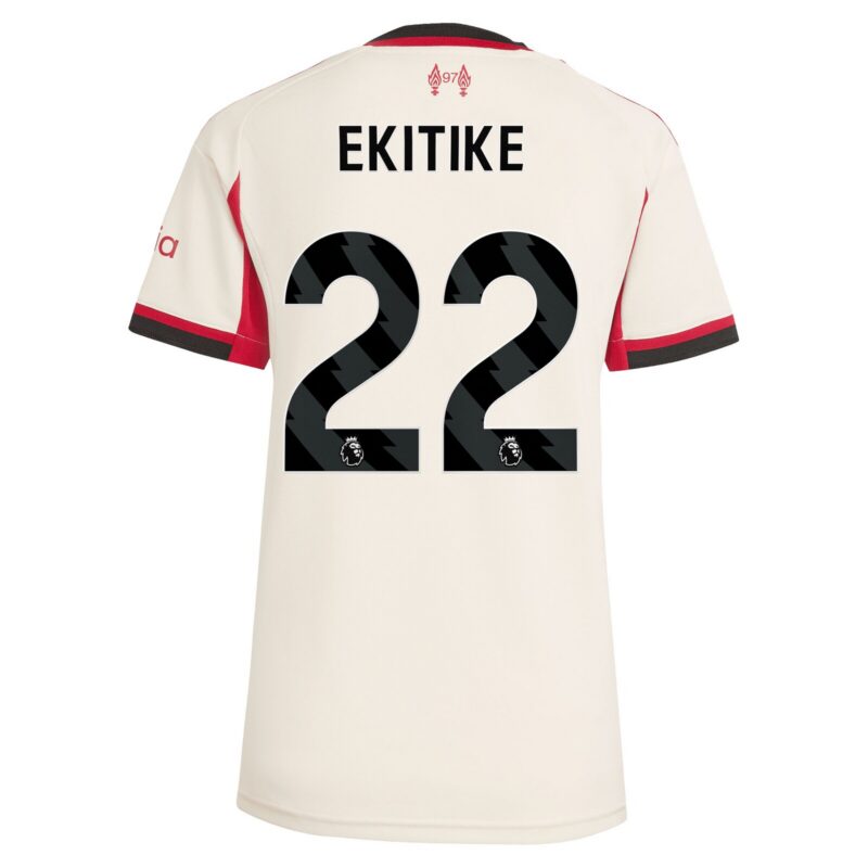 A2B image: liverpool-adidas-away-shirt-2025-26-womens-with-ekitike-22-printing Liverpool adidas Away Shirt 2025-26 - Womens with Ekitike 22 printing