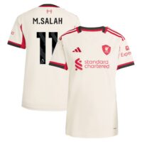 Liverpool adidas Away Shirt 2025-26 - Womens with M.Salah 11 printing