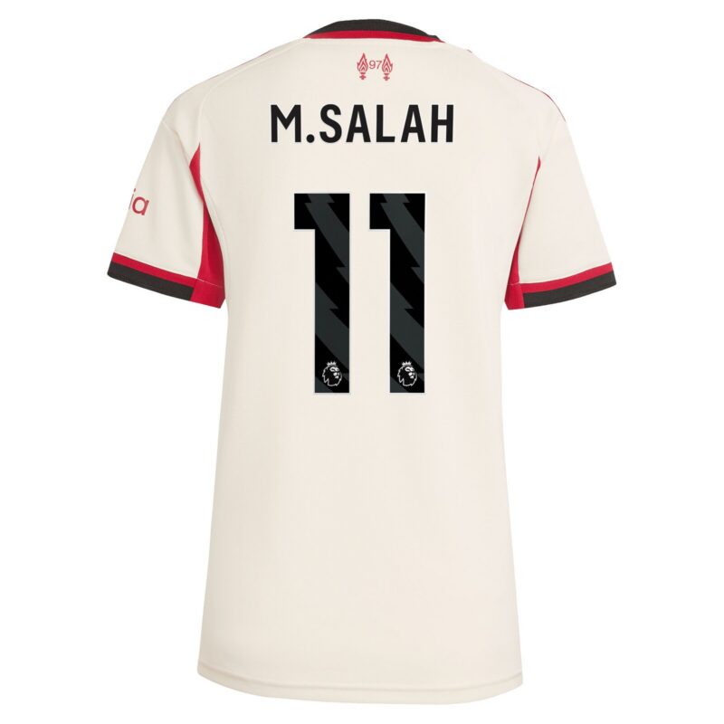 Liverpool adidas Away Shirt 2025-26 - Womens with M.Salah 11 printing