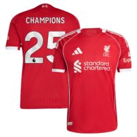 A2B image: liverpool-adidas-home-authentic-shirt-2025-26-with-champions-25-printing Liverpool adidas Home Authentic Shirt 2025-26 with Champions 25 printing