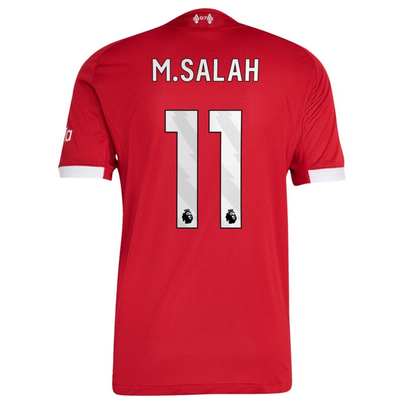 Liverpool adidas Home Authentic Shirt 2025-26 with M.Salah 11 printing