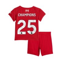 Liverpool adidas Home Babykit 2025-26 with Champions 25 printing