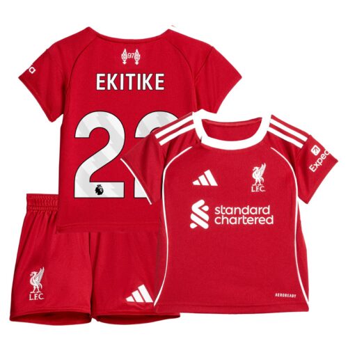 Liverpool adidas Home Babykit 2025-26 with Ekitike 22 printing
