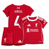 Liverpool adidas Home Babykit 2025-26 with Virgil 4 printing