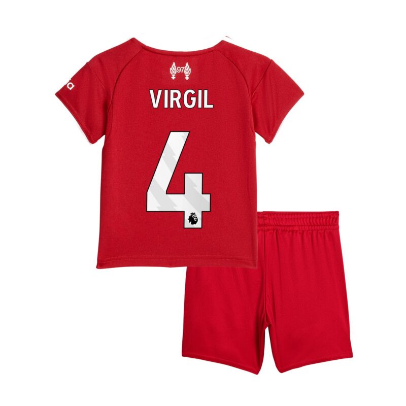 Liverpool adidas Home Babykit 2025-26 with Virgil 4 printing